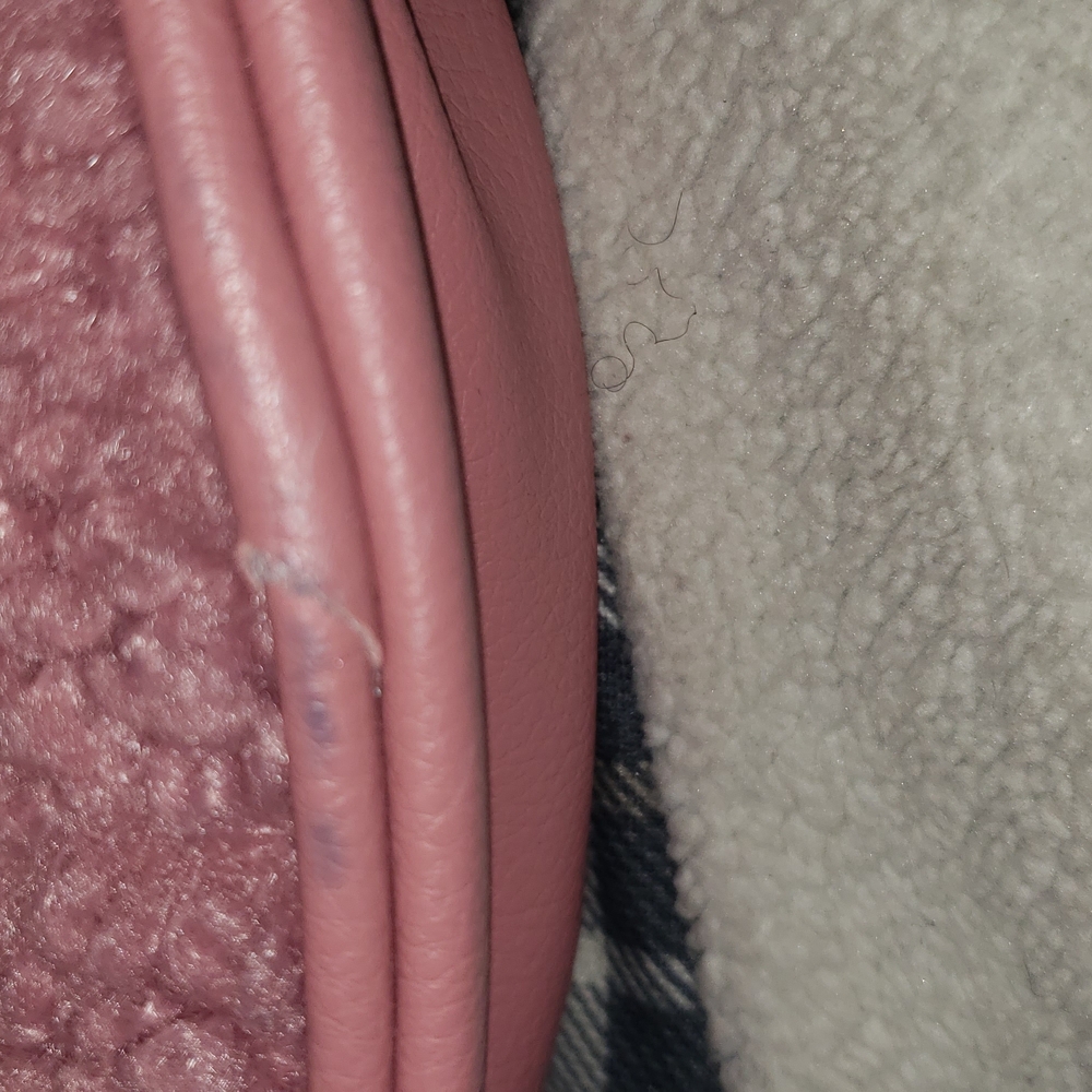 Bebe Pink Heart Crossbody Bag with Plush Texture - Picture 10 of 13